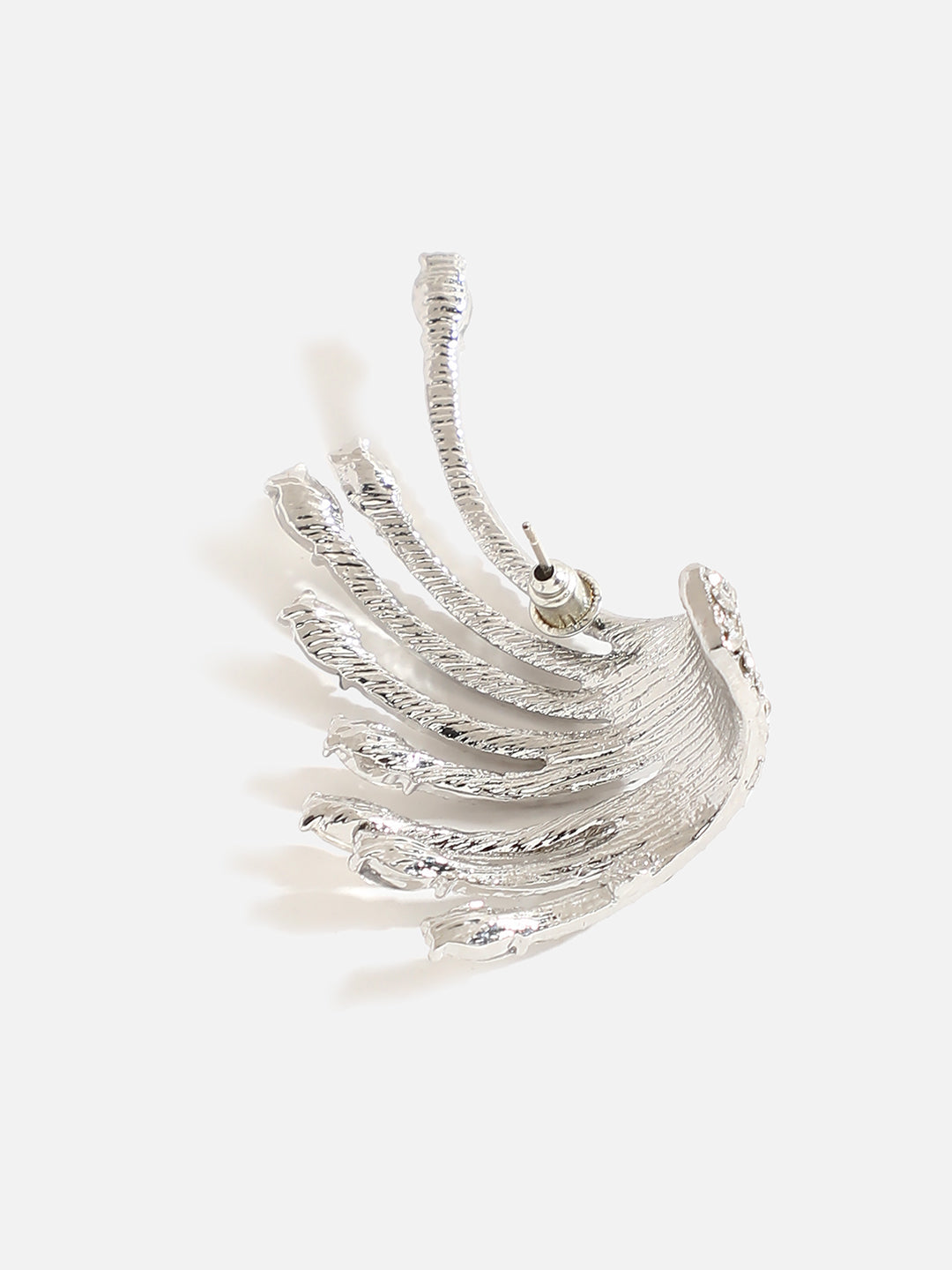 Silver Plated Rhinestones Ear Cuff