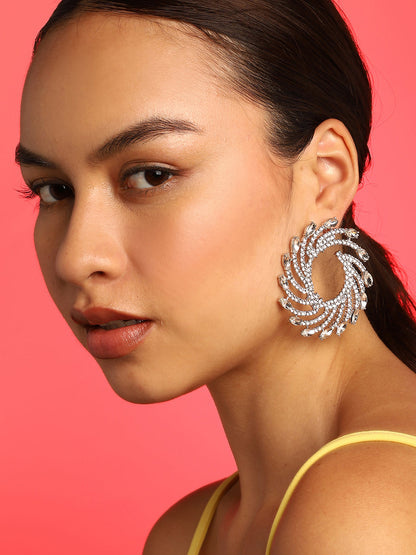Misty Glitter Stud Earrings