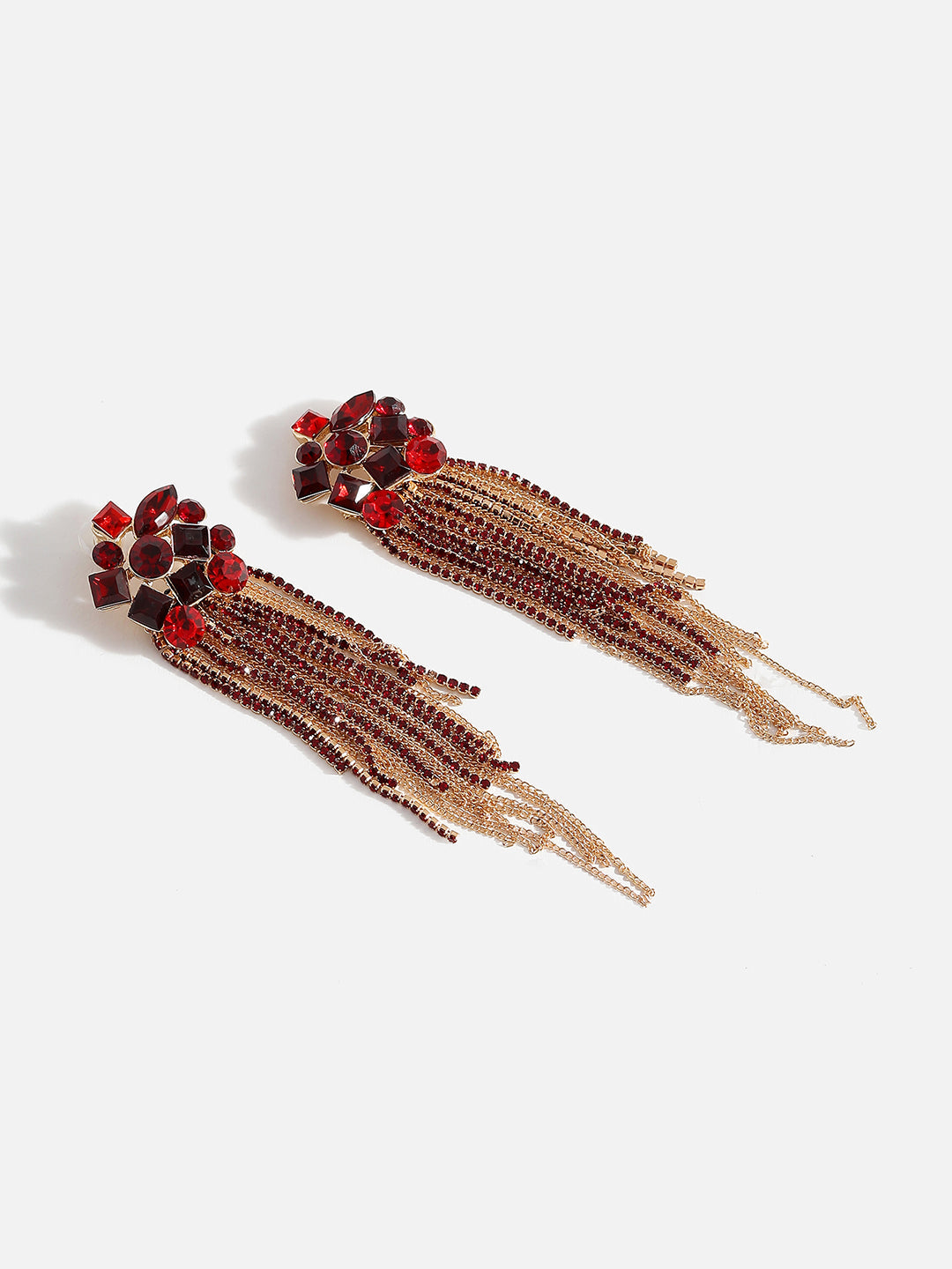 Multi Colour Gold Plated Dangler Earrings