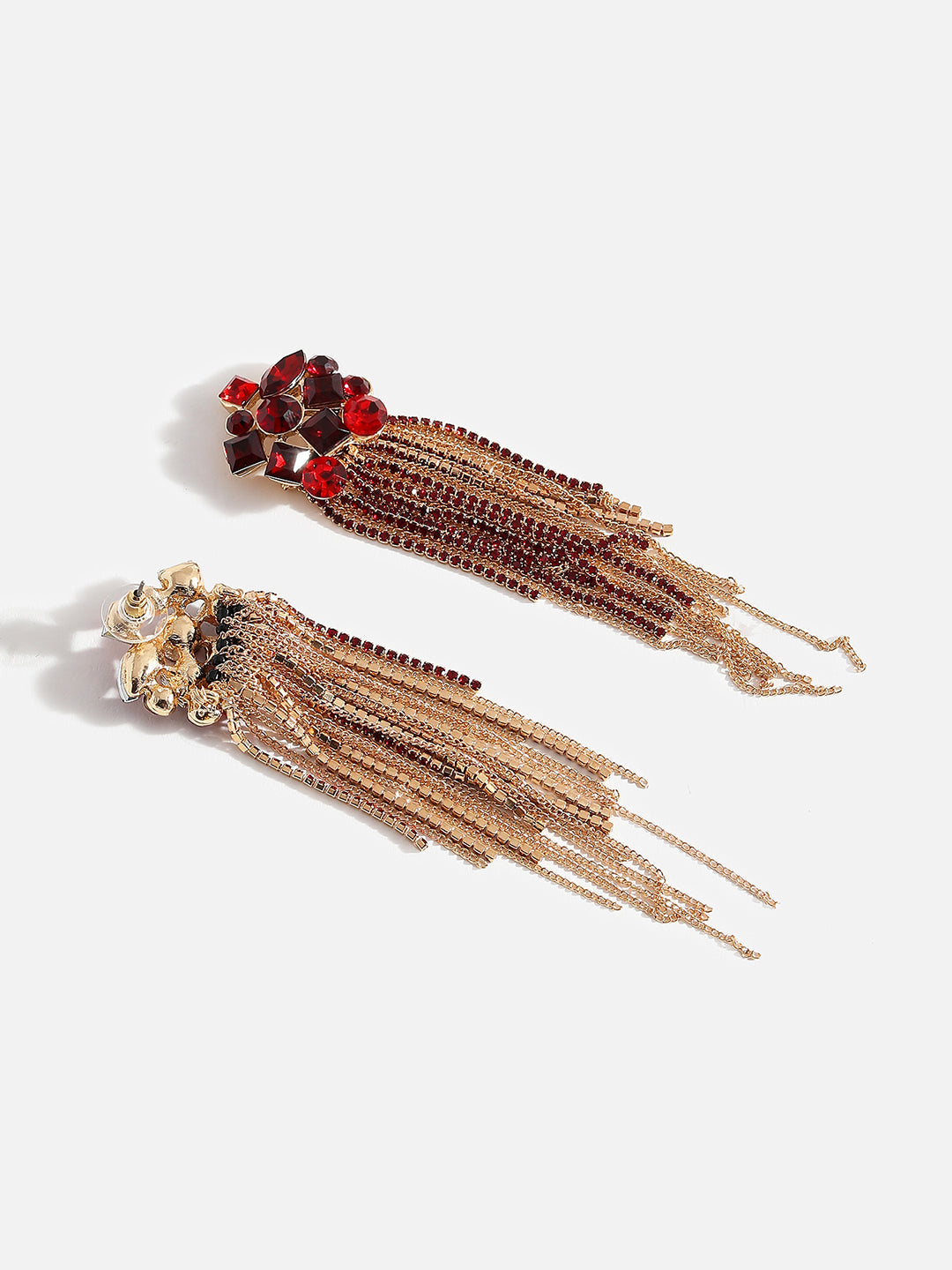 Multi Colour Gold Plated Dangler Earrings