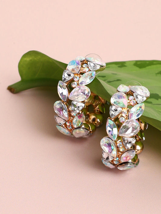 Gold Plated Designer Hoop Earrings