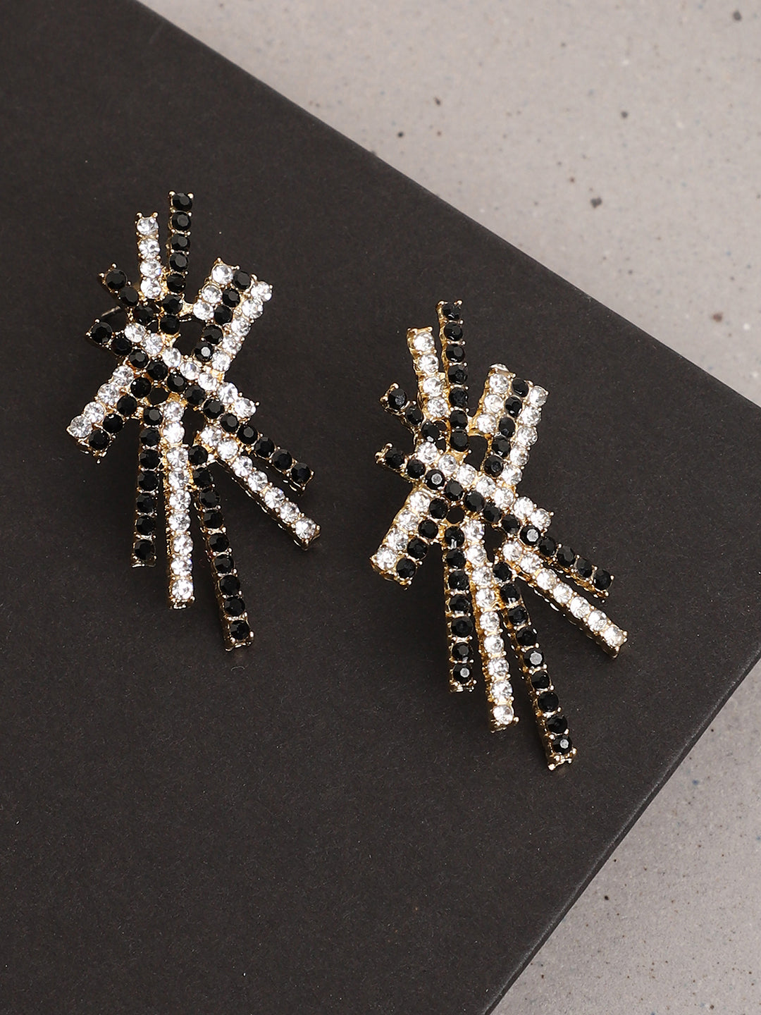 Multi Colour Rhinestones Designer Earrings