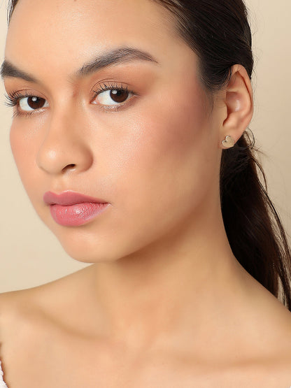 SOHI PINK AND GOLD PACK OF 6 HOOP & STUD EARRINGS