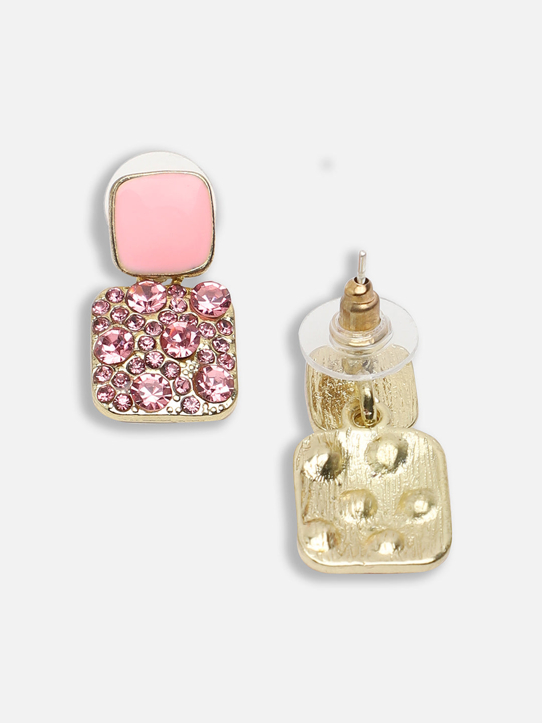 Gold Plated Party Designer Stone Drop Earring For Women