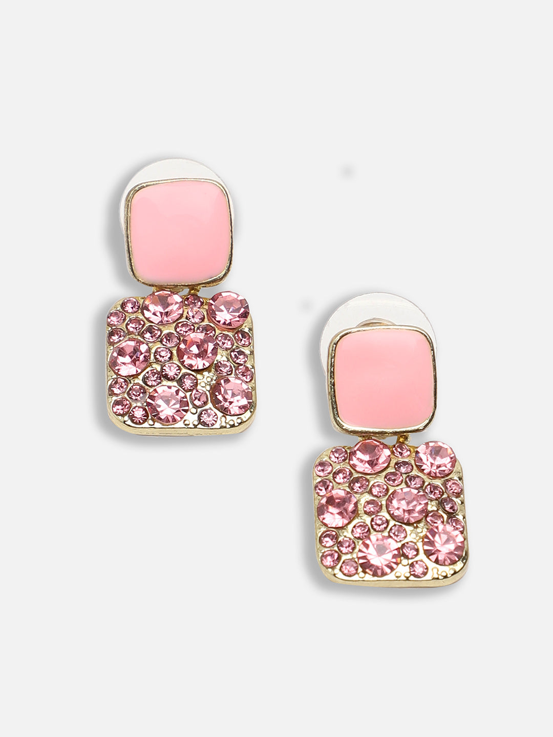 Gold Plated Party Designer Stone Drop Earring For Women
