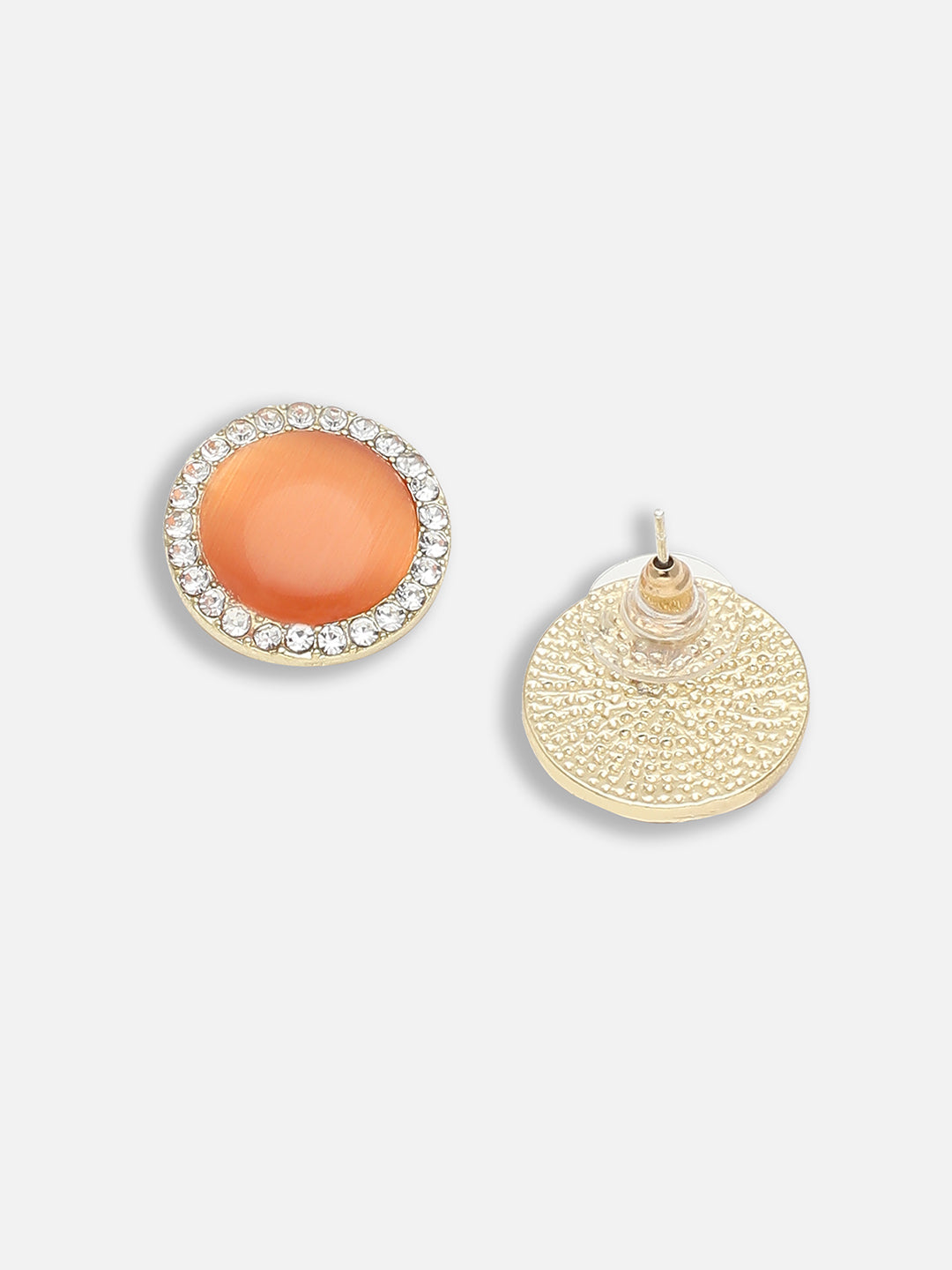 Gold Plated Casual Designer Stone Stud For Women