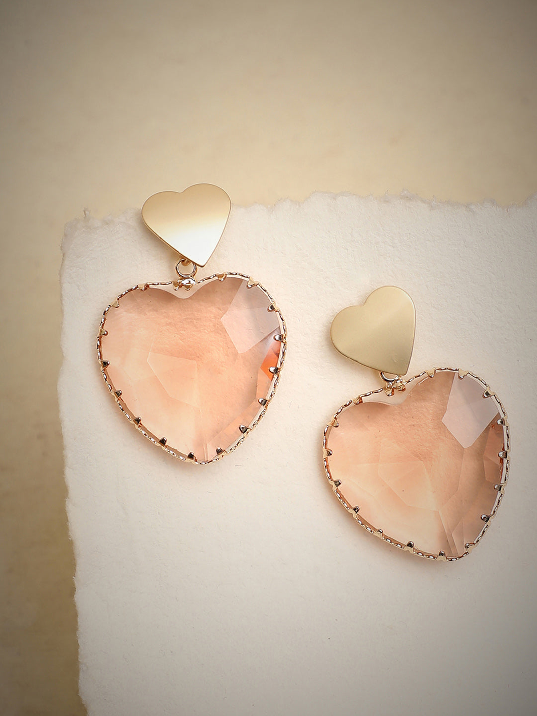 Gold Plated Party Designer Stone Drop Earring For Women