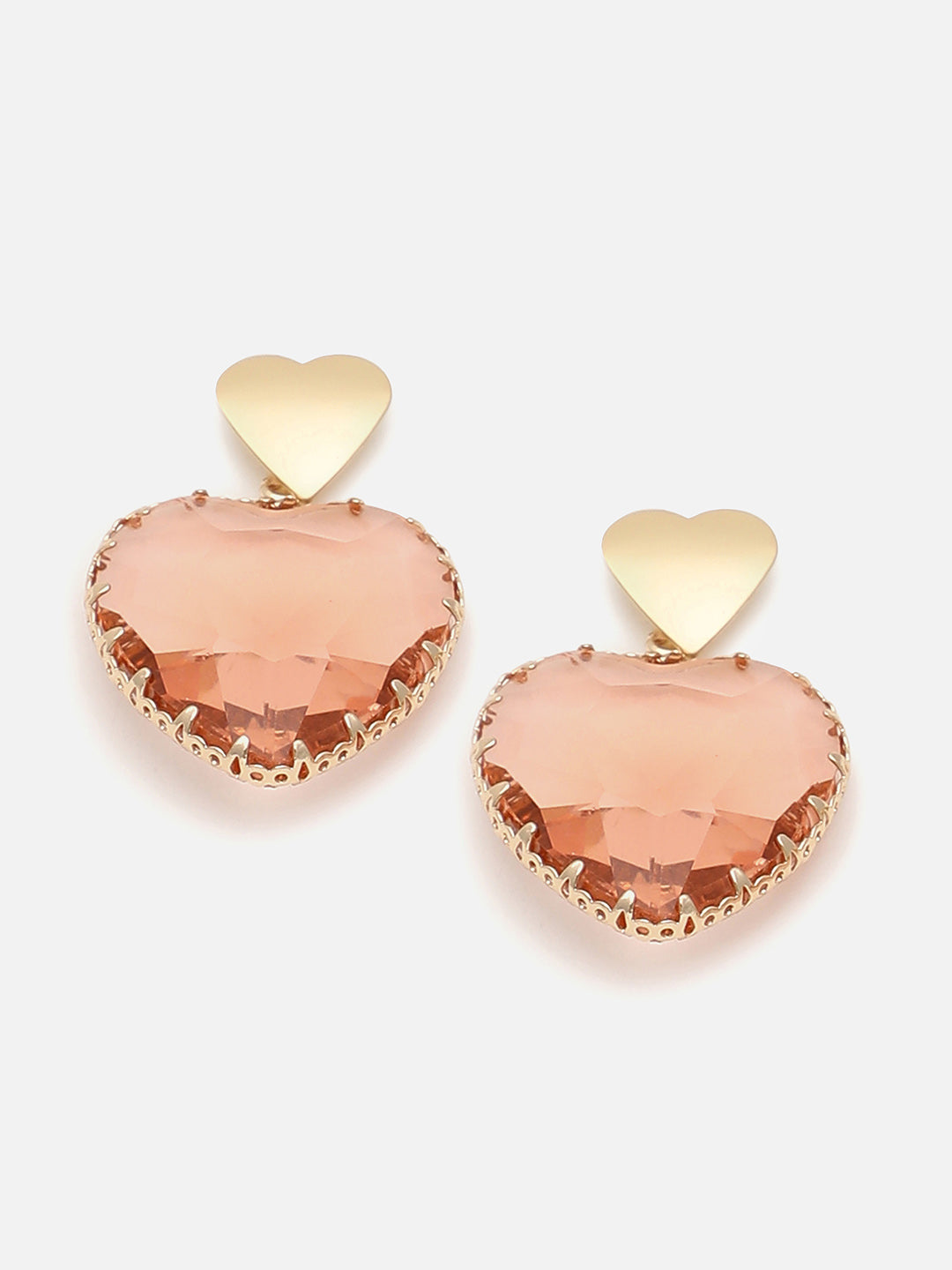 Gold Plated Party Designer Stone Drop Earring For Women