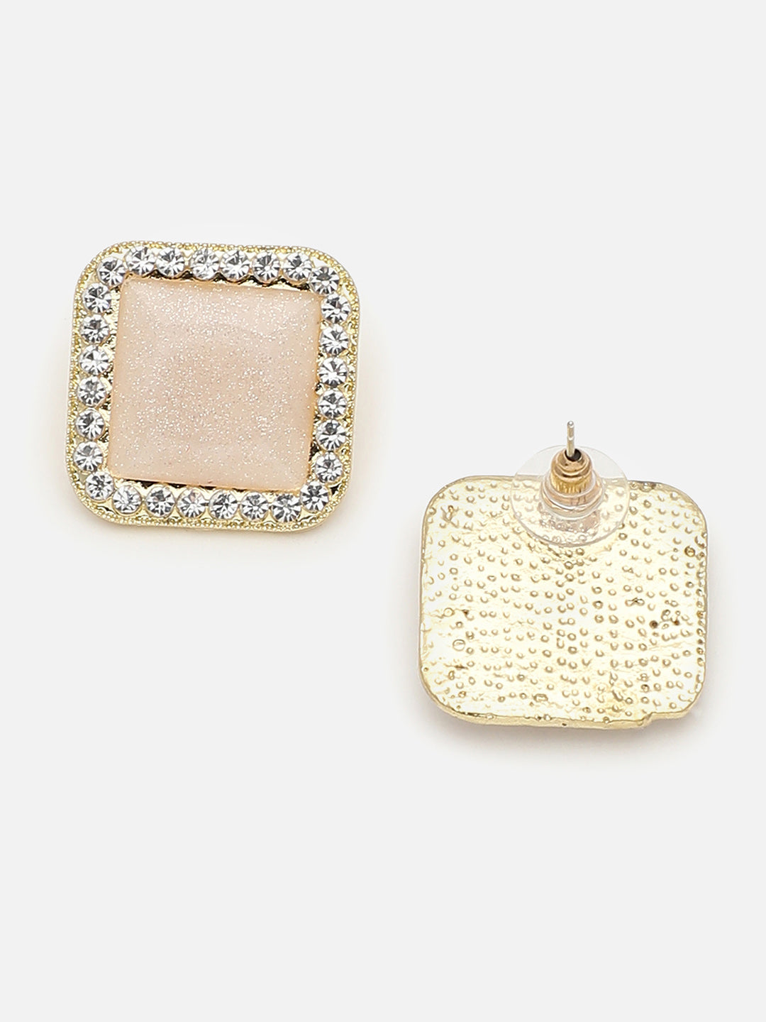 Gold Plated Party Designer Stone Stud For Women