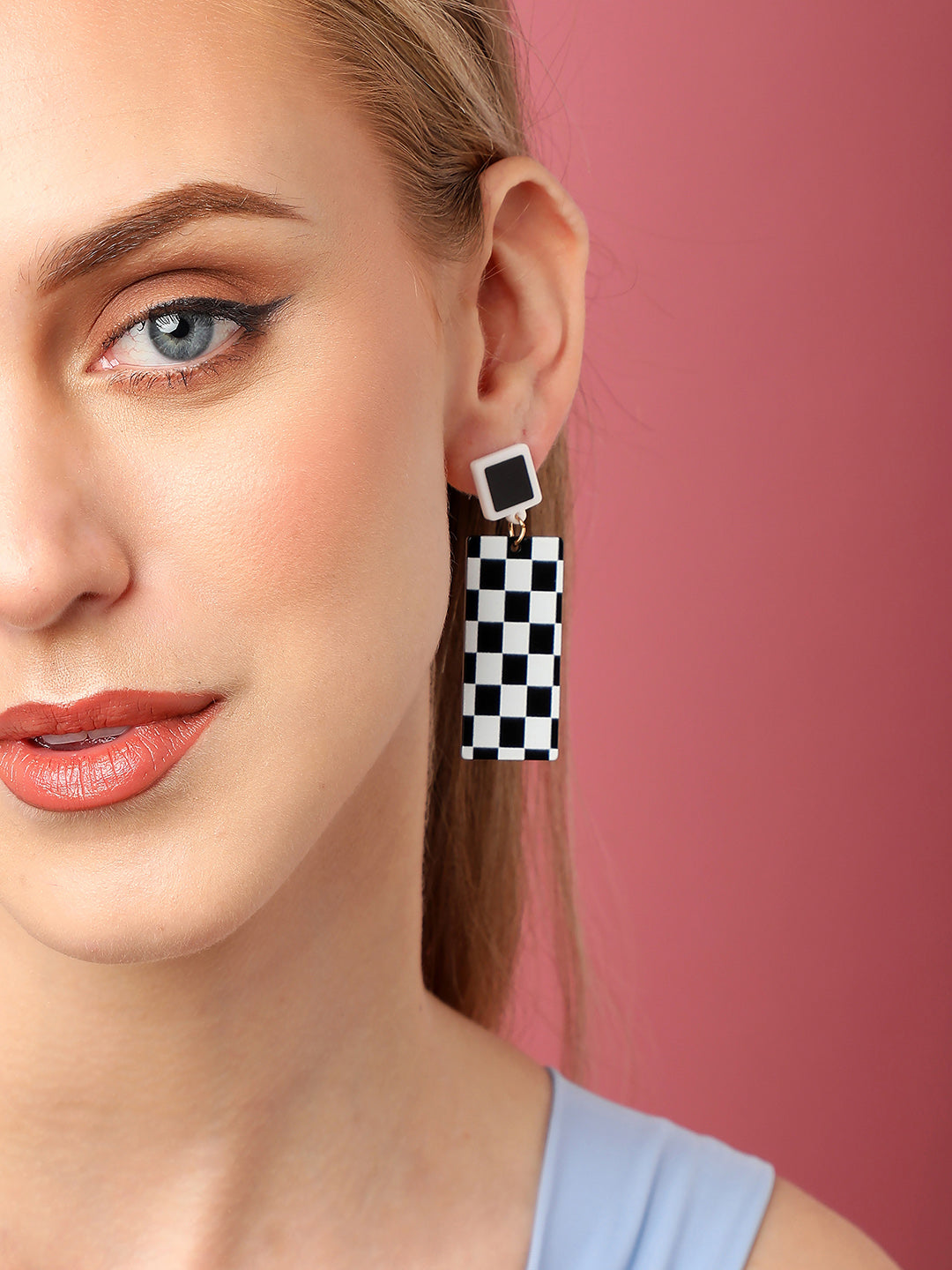 Gold Plated Party Designer Stone Drop Earring For Women