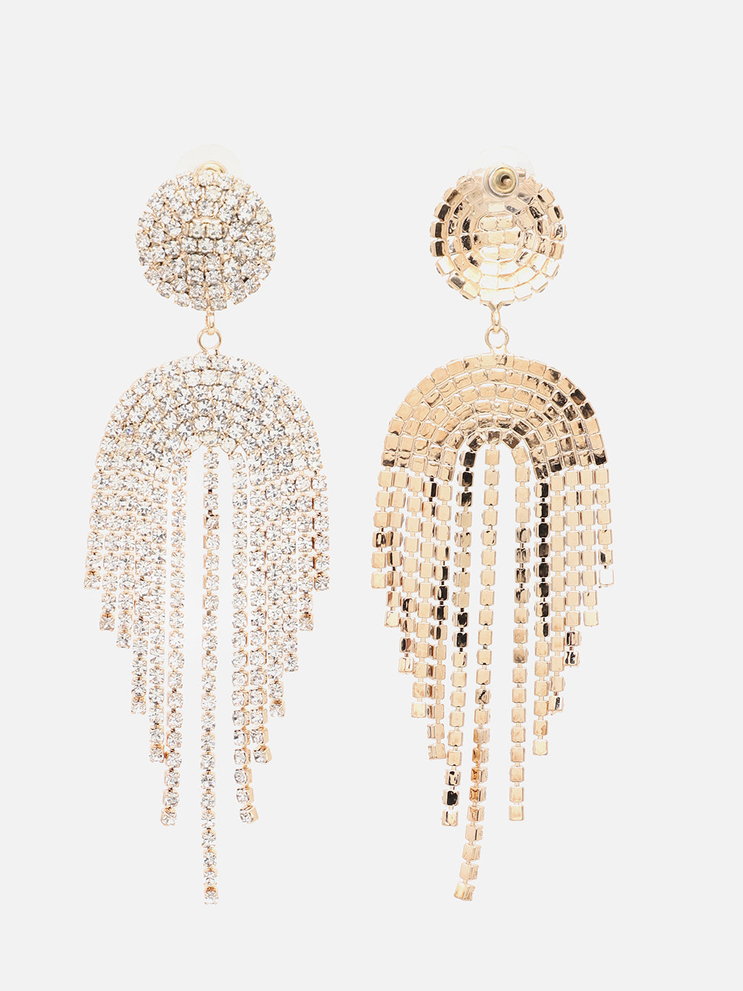 Silver Plated Party Designer Stone Drop Earring For Women