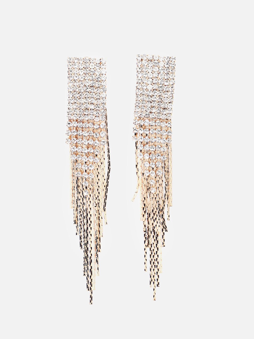 Gold Plated Party Designer Stone Drop Earring For Women