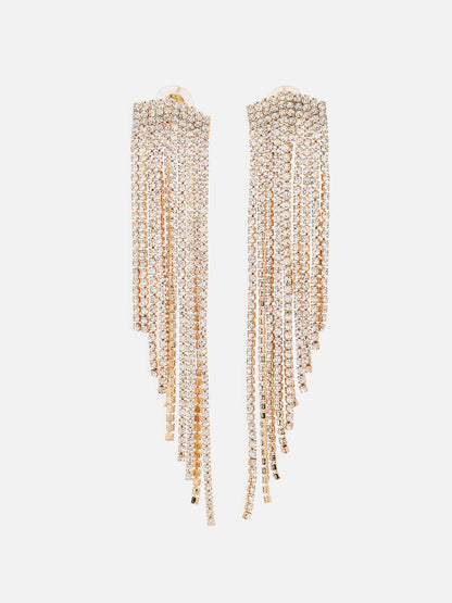 Silver Plated Party Designer Stone Drop Earring For Women
