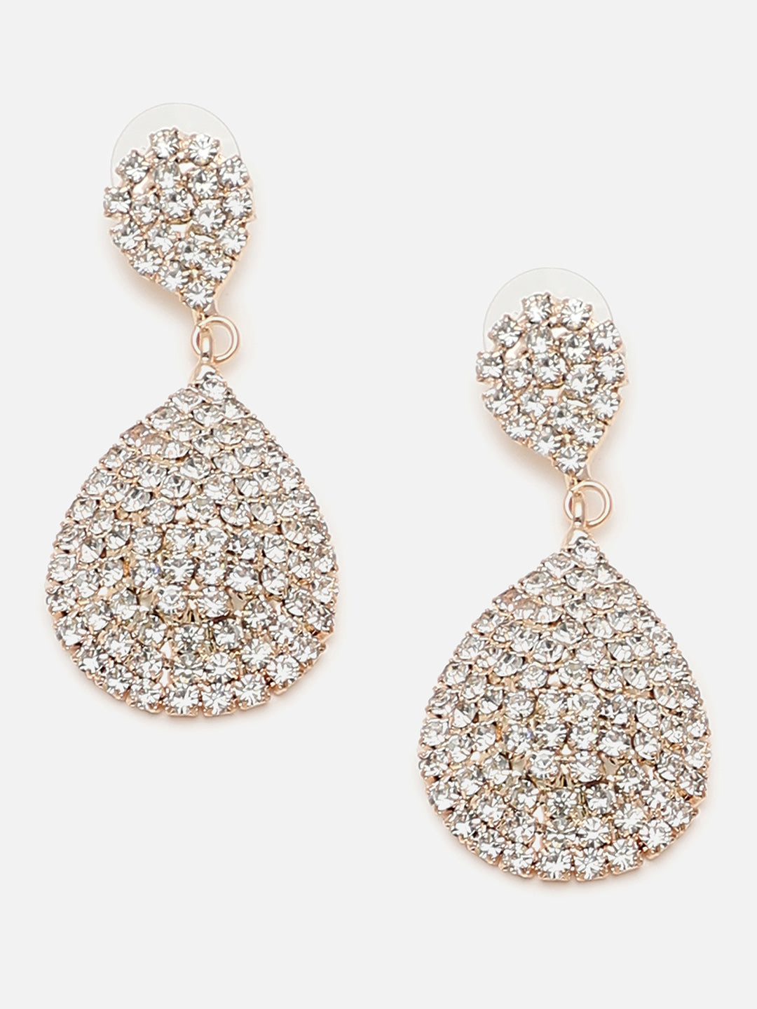 Gold Plated Party Designer Stone Drop Earring For Women