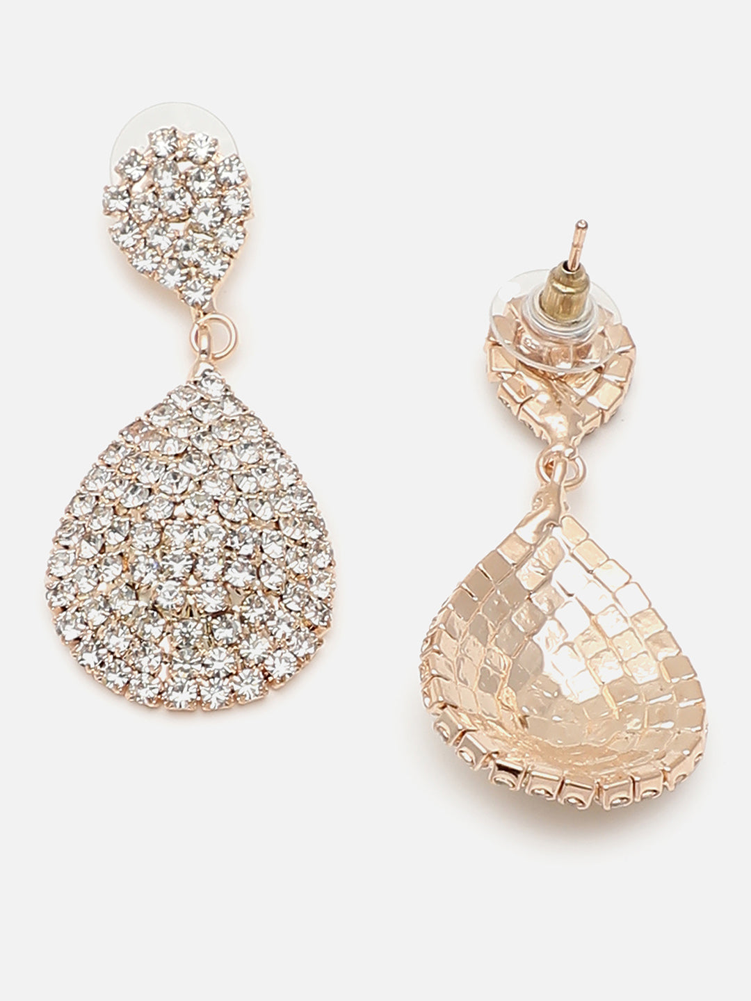 Gold Plated Party Designer Stone Drop Earring For Women