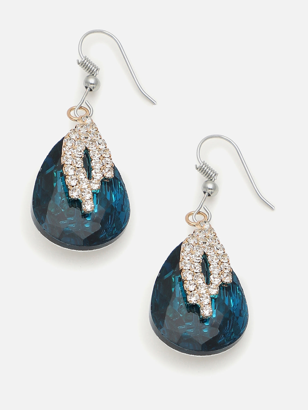 Gold Plated Party Designer Stone Drop Earring For Women