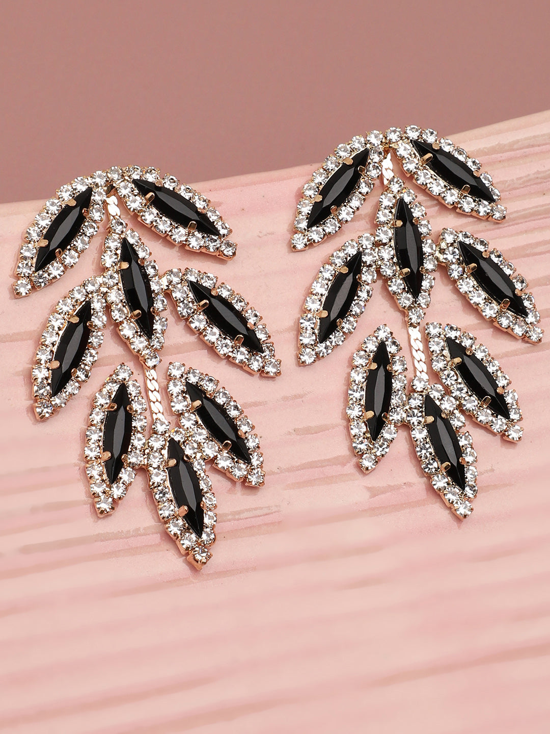 Gold Plated Party Designer Stone Stud For Women