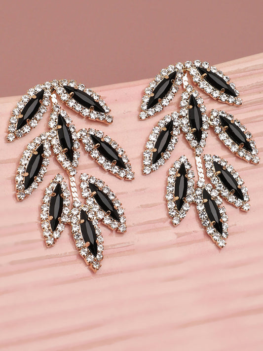 Gold Plated Party Designer Stone Stud For Women