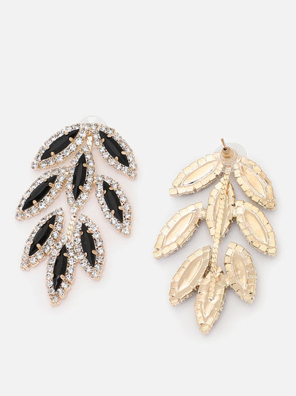 Gold Plated Party Designer Stone Stud For Women