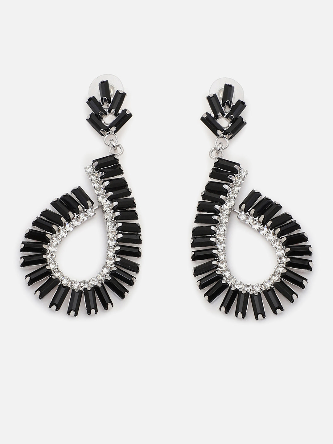 Gold Plated Party Designer Stone Drop Earring For Women