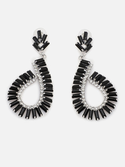 Gold Plated Party Designer Stone Drop Earring For Women