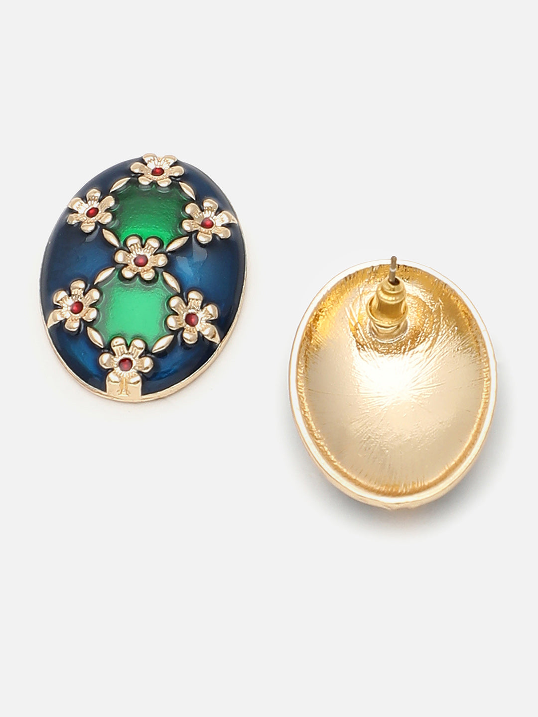 Gold Plated Party Designer Stone Stud For Women