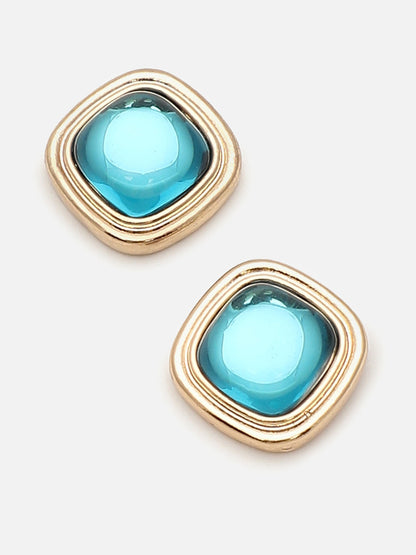 Gold Plated Party Designer Stone Stud For Women