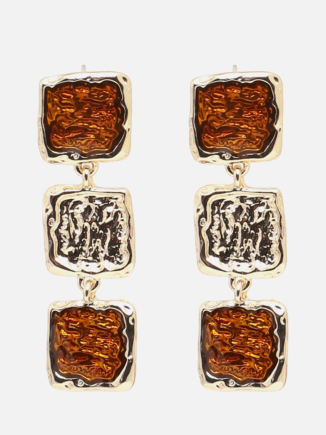 Gold Plated Party Designer Stone Drop Earring For Women