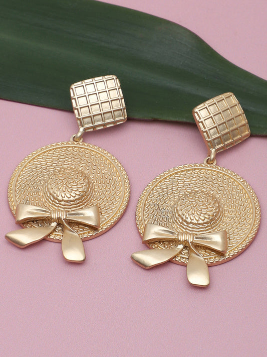 Gold Plated Party Designer Drop Earring For Women
