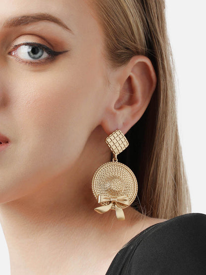 Gold Plated Party Designer Drop Earring For Women