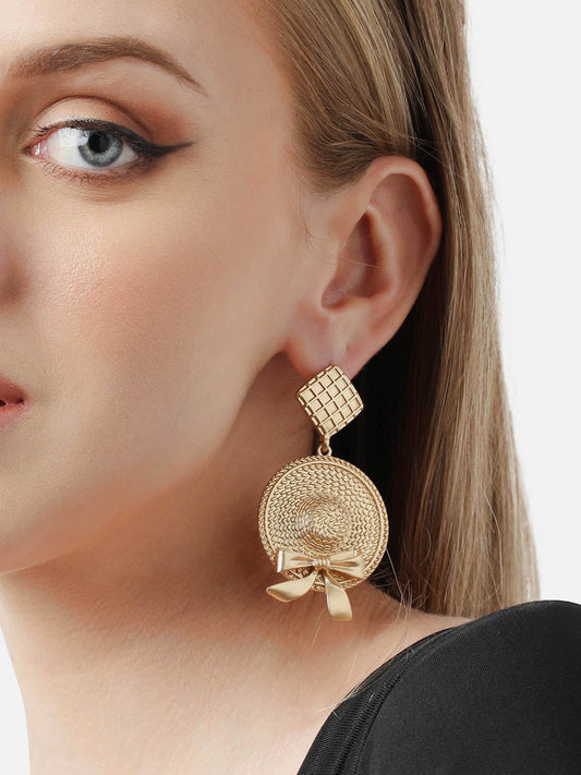 Gold Plated Party Designer Drop Earring For Women