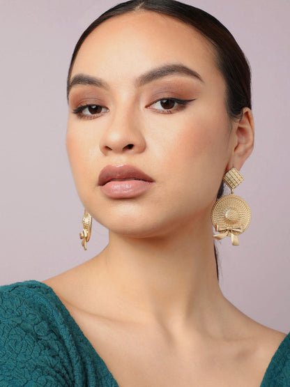 Gold Plated Party Designer Drop Earring For Women
