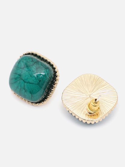 Gold Plated Party Designer Stone Stud For Women