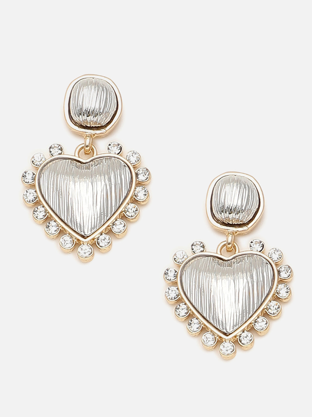 Gold Plated Party Designer Stone Drop Earring For Women