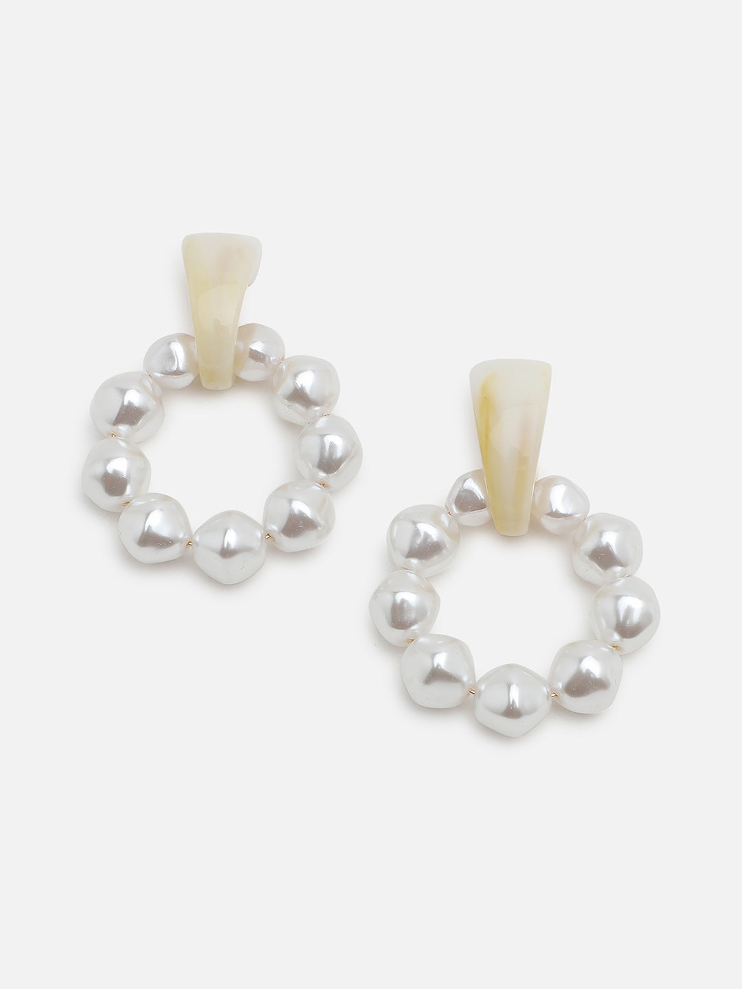Gold Plated Party Pearls Drop Earring For Women