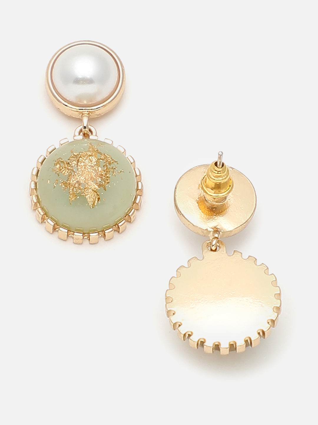 Gold Plated Party Designer Stone Drop Earring For Women