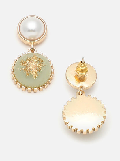 Gold Plated Party Designer Stone Drop Earring For Women