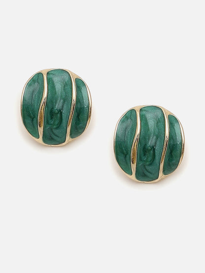 Gold Plated Party Designer Stone Stud For Women