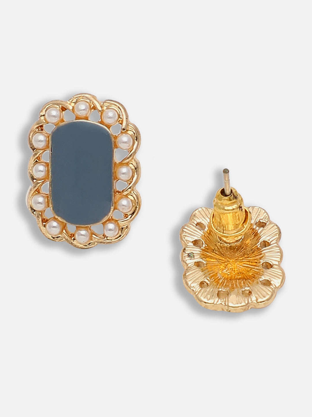 Gold Plated Party Designer Stone Stud For Women
