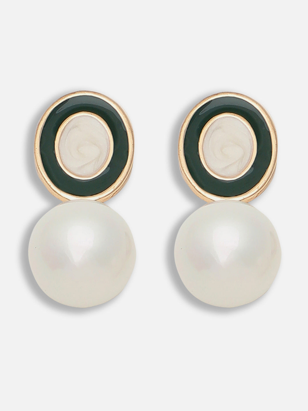 Gold Plated Party Pearls Drop Earring For Women