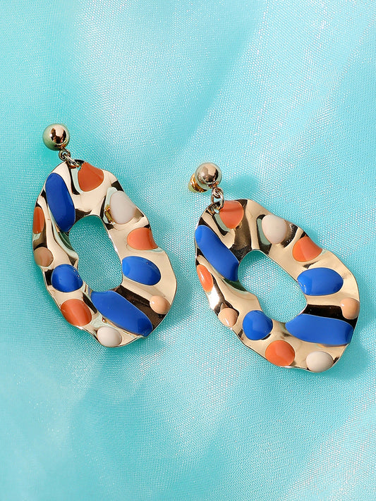 Gold Plated Party Designer Drop Earring For Women