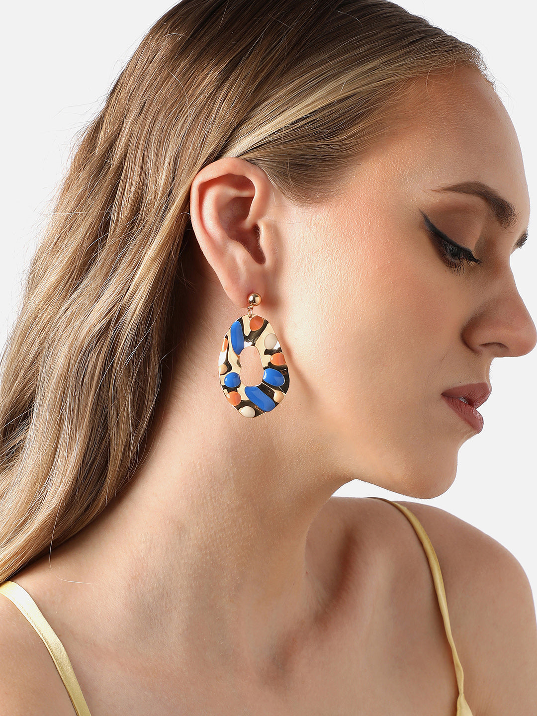 Gold Plated Party Designer Drop Earring For Women