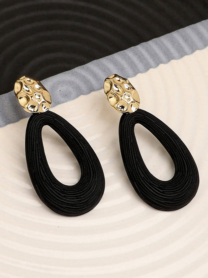 Gold Plated Party Designer Stone Drop Earring For Women