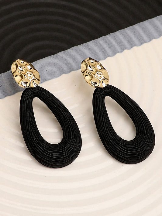 Gold Plated Party Designer Stone Drop Earring For Women