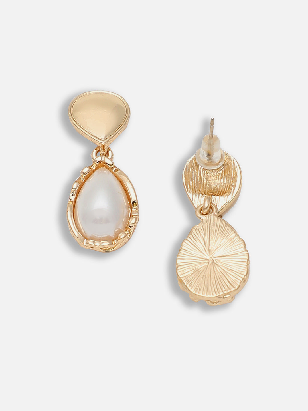 Gold Plated Party Pearls Drop Earring For Women
