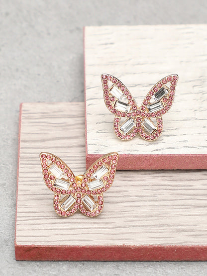 Gold Plated Party Designer Stone Stud For Women