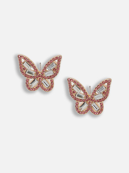 Gold Plated Party Designer Stone Stud For Women