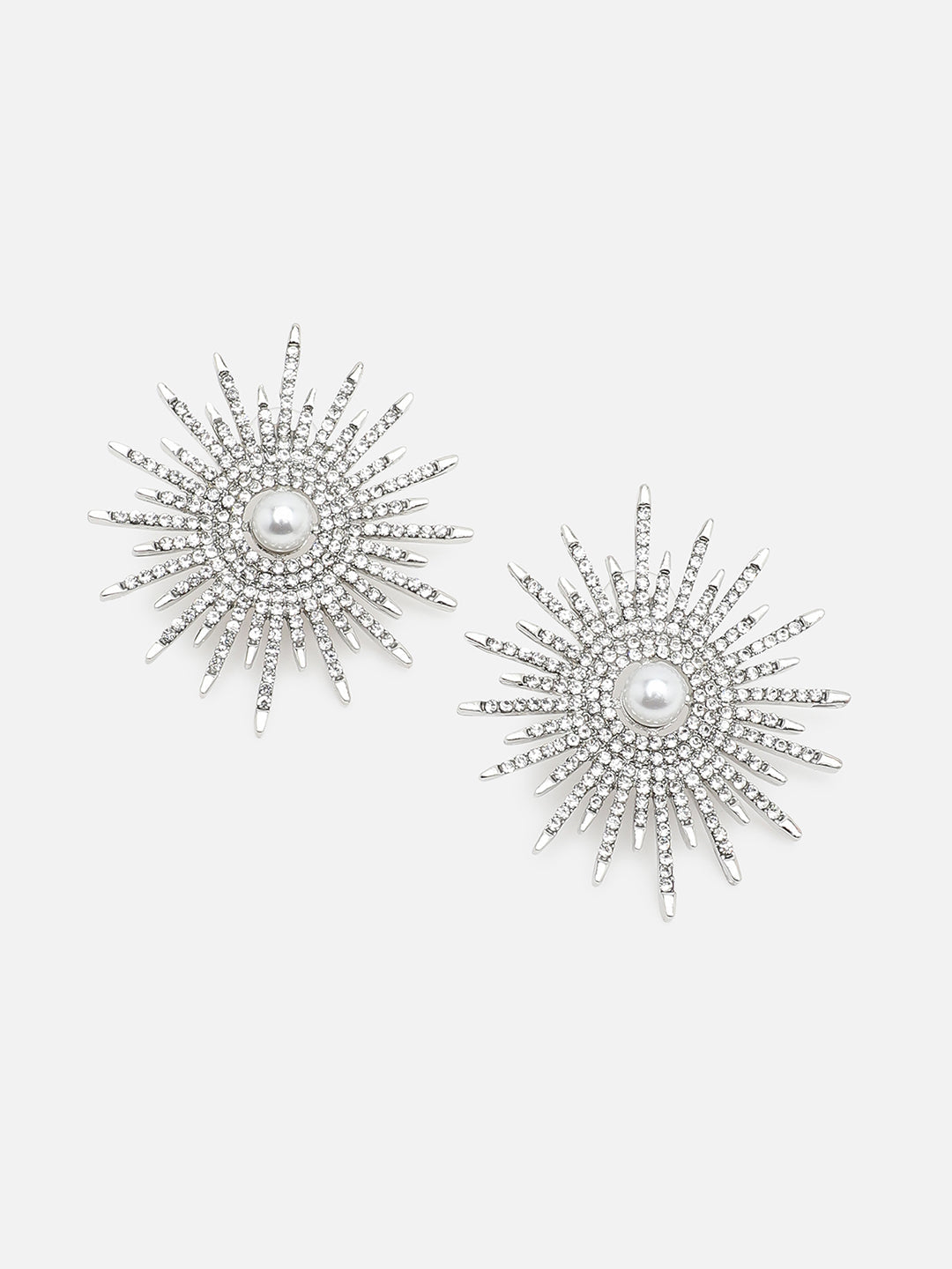Gold Plated Party Designer Stone Stud For Women