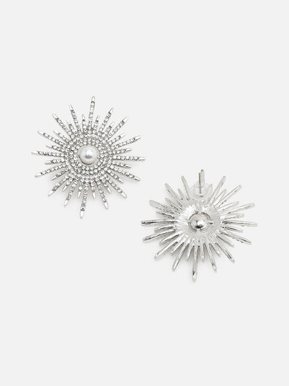 Gold Plated Party Designer Stone Stud For Women