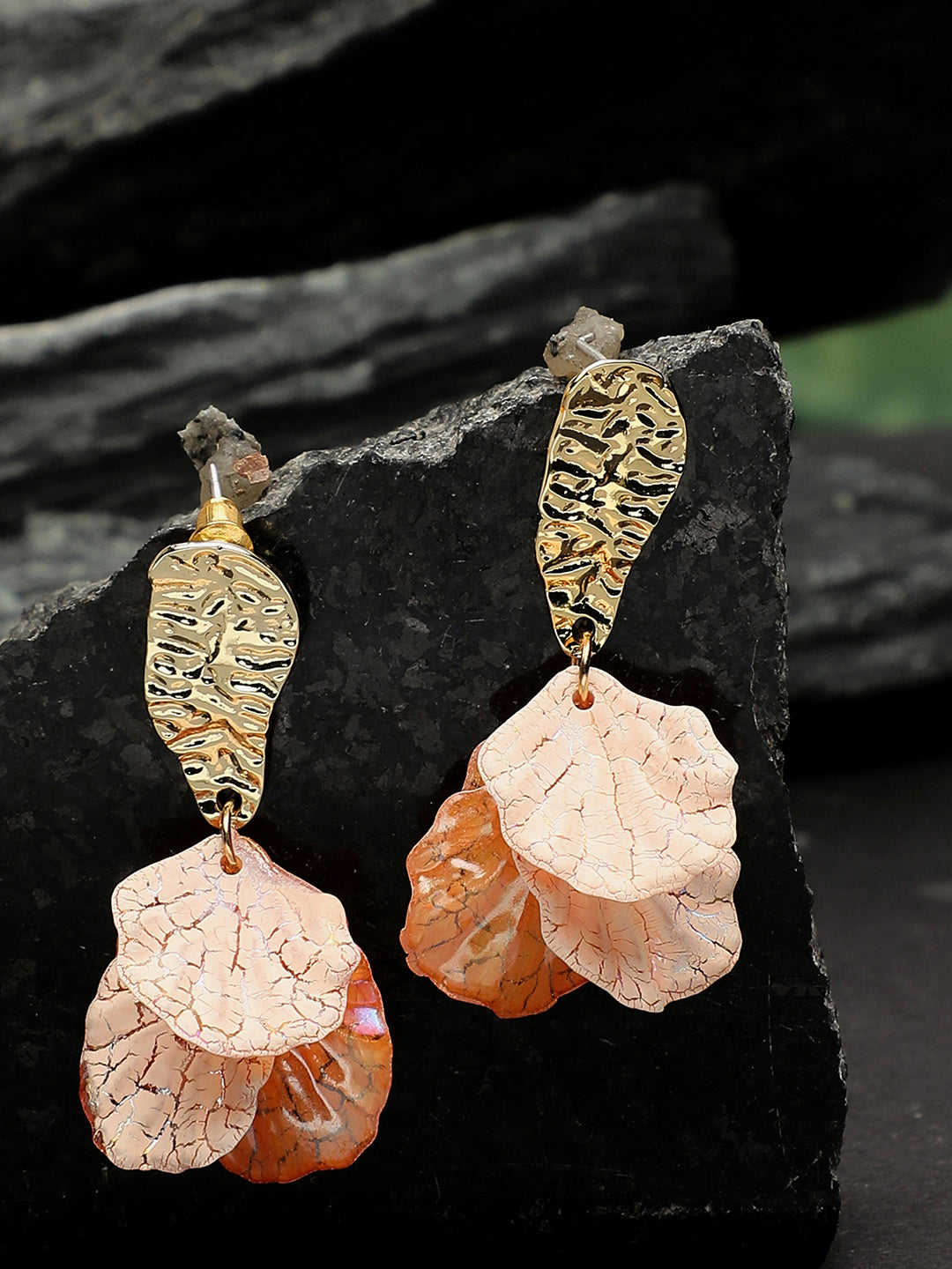 Gold Plated Party Designer Stone Drop Earring For Women